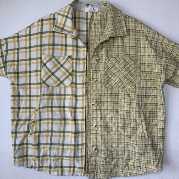 Love Is For Eternity Jacket Women XL Shacket Plaid Cozy Western Gorpcore L.i.F.E - Picture 9 of 11